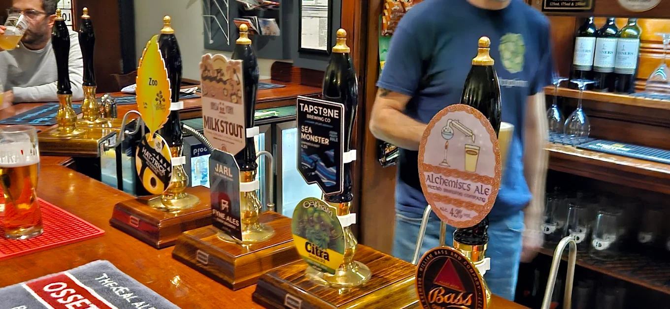 Traditional cask beer pumps for draft beer service